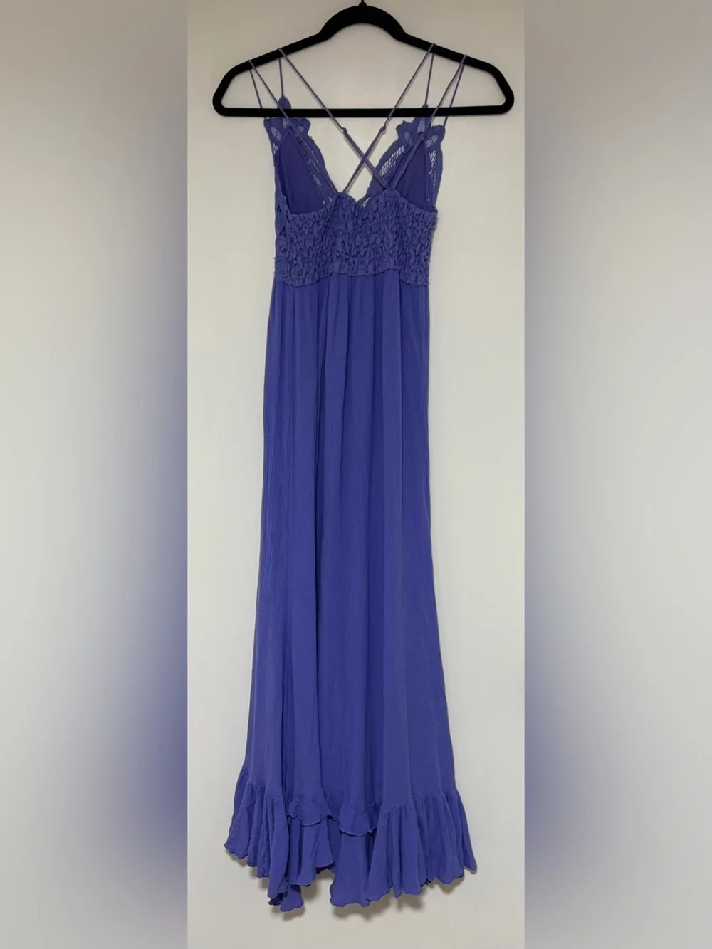 Free People Women’s Adella Purple Maxi Dress Size Small